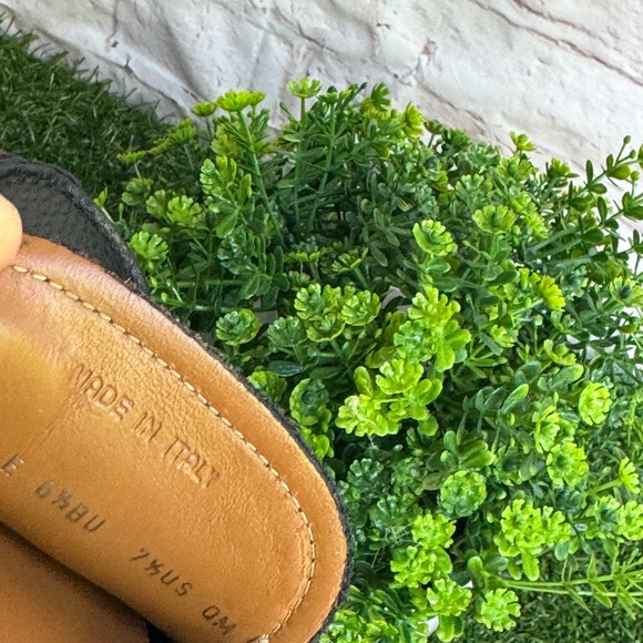 BALLY Black Leather loafer men size 7.5 - Picture 11 of 12